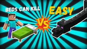 Easy way to kill the Ender Dragon using beds in Minecraft